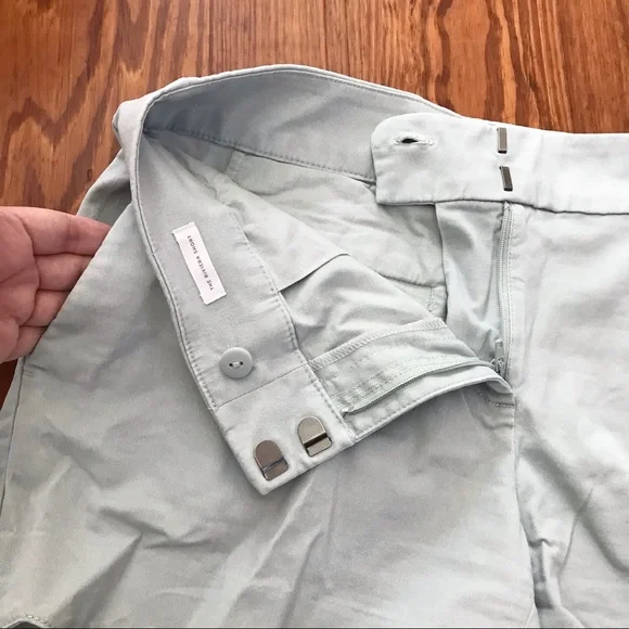 LOFT Riviera baby blue scalloped hem chino shorts - Picture 4 of 7